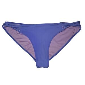 Victoria’s Secret Bikini Bottoms Women Medium Purple Braided Cheeky Swim Resort